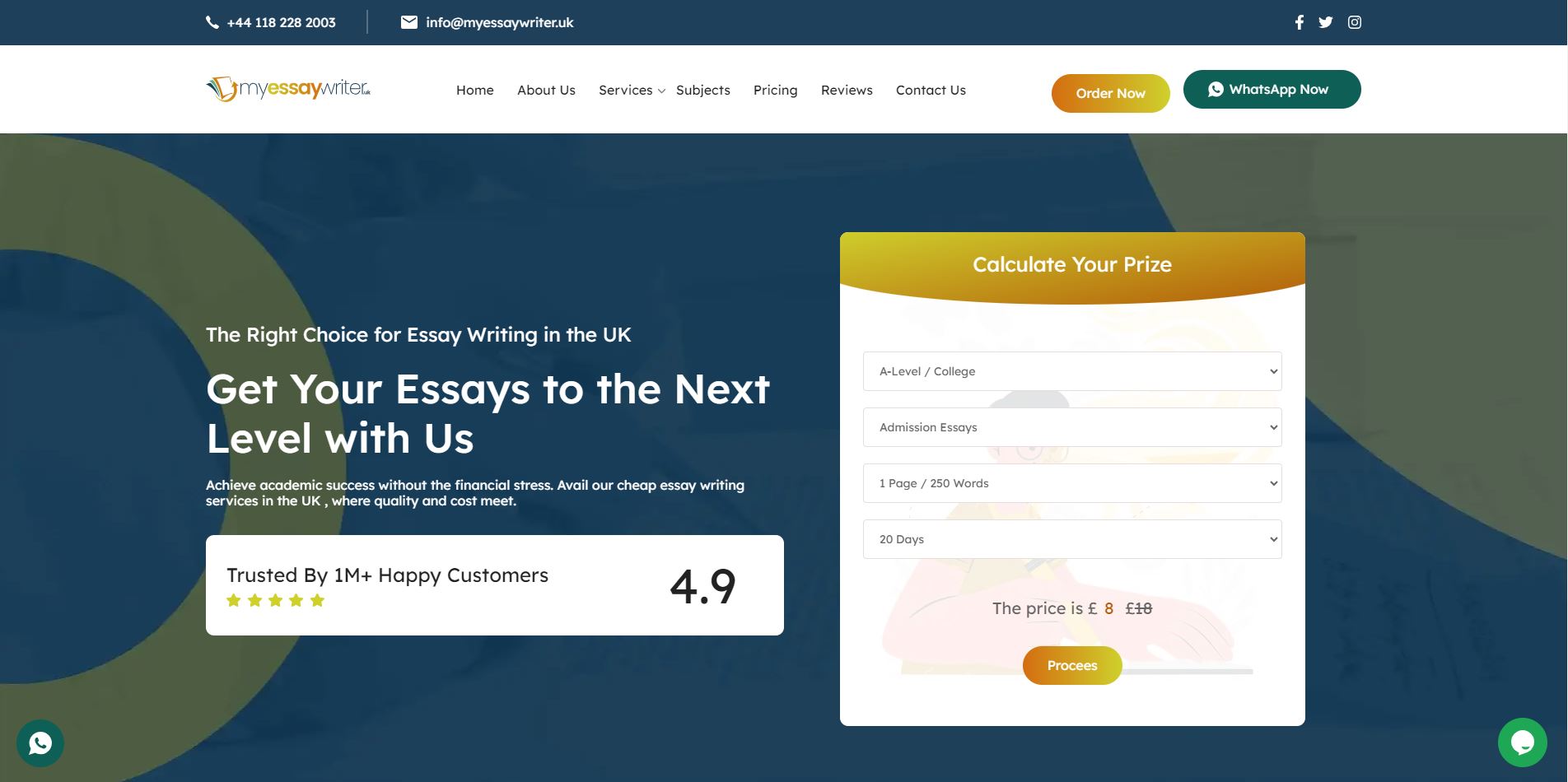 Myessaywriter.uk Reviews